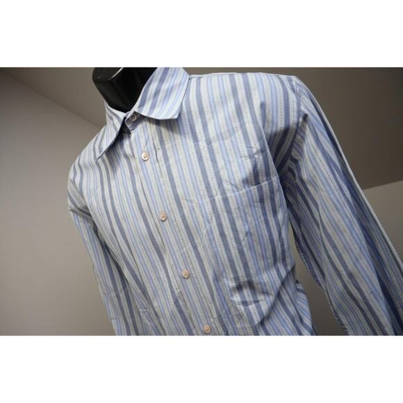 Hugo Boss Dress Shirt Striped Luxury Button Up Mens Sz Large - Picture 2 of 9